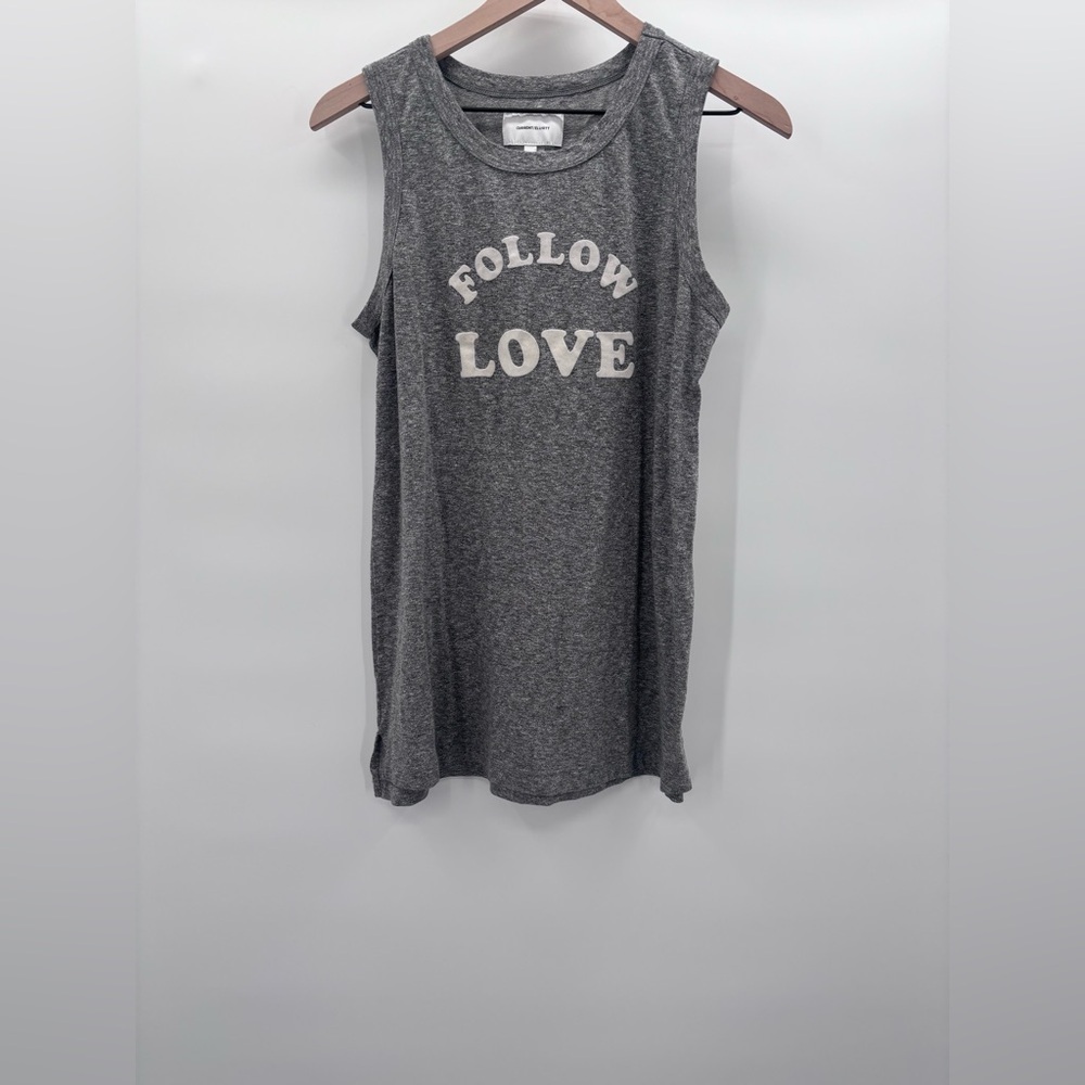 Current/Elliott The Tier Sleeveless Muscle Shirt Top in  Gray Size 2(M/L)